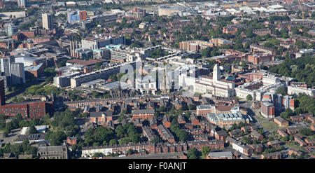 aerial view of Leeds University, UK Stock Photo