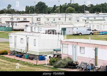 Canvey Island - Thorney Bay Village. A residential caravan park on Canvey Island, Essex. Stock Photo
