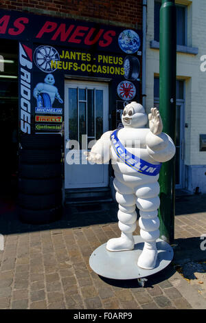 michelin man tyre advertisement figure statue Stock Photo