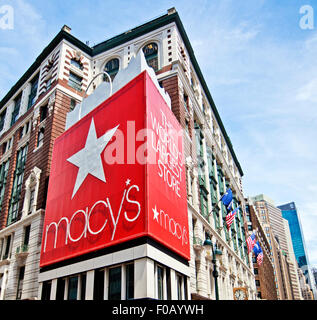 New York, USA - JUNE 28th, 2014: The world famous department store Macy's in New York City. Stock Photo