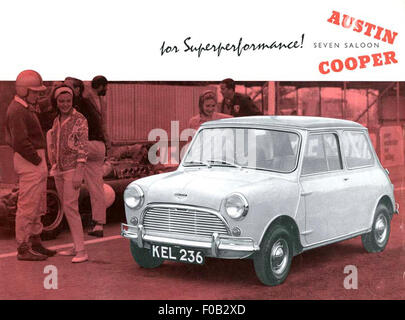 Mini Cooper Sales brochure Stock Photo