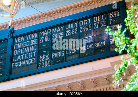 Inside the Royal Exchange building, formerly a commodity exchange, now a theatre. St. Anne's Square, Manchester, England, UK Stock Photo