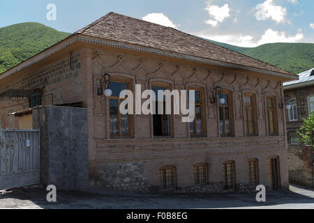 Historic/Traditional Brick buildings, Sheki (Shaki, Seki), Azerbaijan Stock Photo