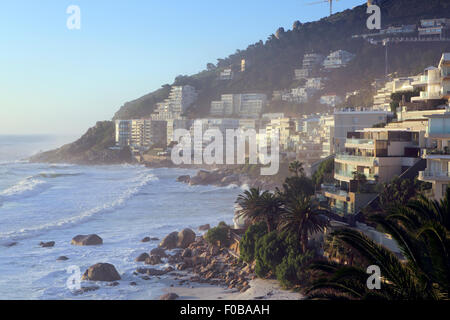 Seaside apartments in Bantry Bay, Cape Town Stock Photo