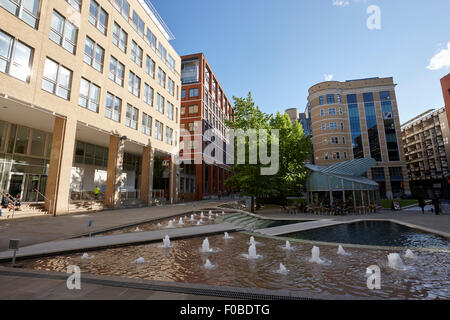 central square in brindleyplace Birmingham UK Stock Photo