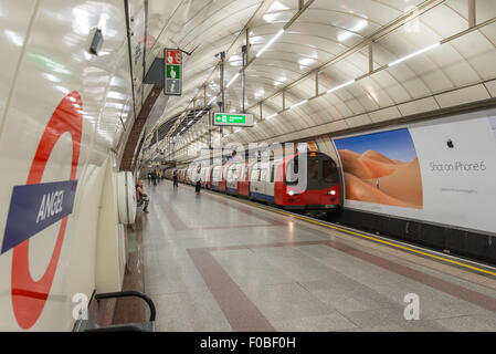 The Angel Underground Tube Train Station On The Northern Line In Islington London UK Stock Photo