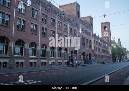 Main road to the Centraal Station in Amsterdam Stock Photo