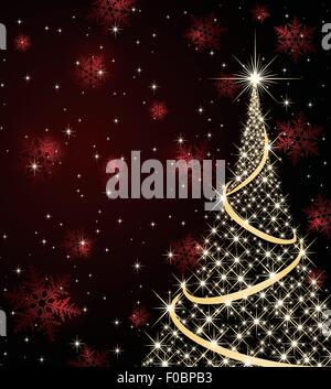 christmas tree shiny star Stock Vector Image & Art - Alamy