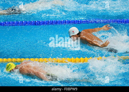 Kazan, Russia. 9th Aug, 2015. Takuro Fujii (JPN) Swimming : 16th FINA World Championships Kazan 2015 Men's 4x100m Medley Relay Final at Kazan Arena in Kazan, Russia . © Yohei Osada/AFLO SPORT/Alamy Live News Stock Photo