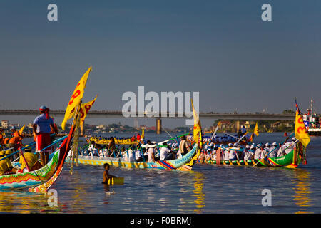 Bou om tuk Canbodia Water festival Stock Photo