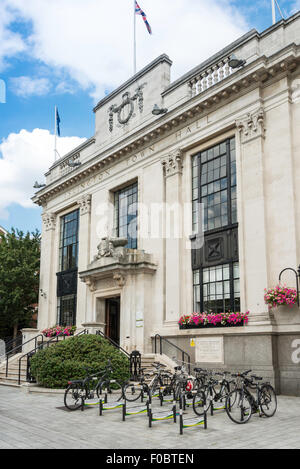 Islington Town Hall, Upper Street, Islington, London Borough of Islington, London, England, United Kingdom Stock Photo