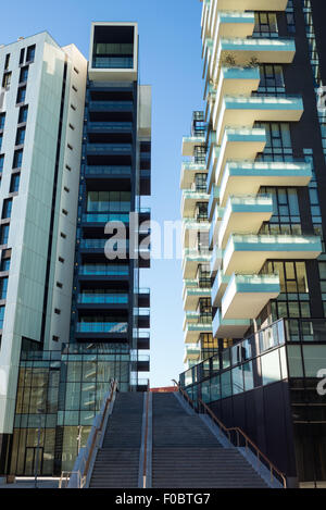 Italy, Milan, Porta Nuova, the Three Residential Towers Stock Photo