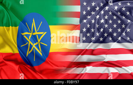 USA and Ethiopia Stock Photo