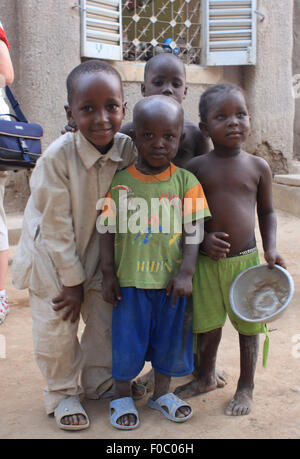 BANDIAGARA, MALI - OCTOBER 3, 2008:  Unidentified group of children in bandiagara in the Mopti region in Mali on october 3, 2008 Stock Photo