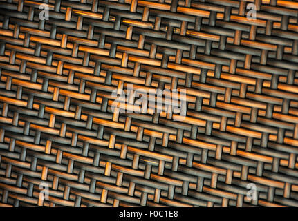 WEAVE TEXTURE ON CHAIR OR SUN LOUNGER Stock Photo