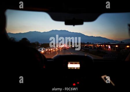 Traffic congestion, Palm Springs, California, USA Stock Photo