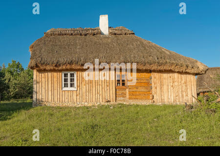 Old house Tokarnia open-air museum, Poland Stock Photo