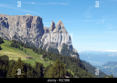 Schlern, Seiser, Alm, Dolomiten, Stock Photo