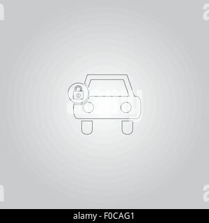 car lock icon Stock Vector
