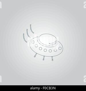 UFO icon Stock Vector
