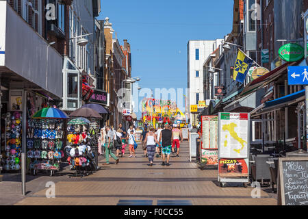 Shopping street in Zandvoort, Holland Stock Photo