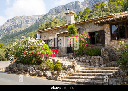 Old spanish building in the mountains in Majorca Stock Photo