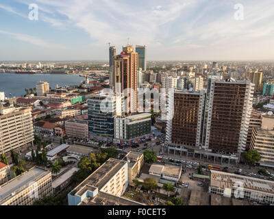 Modern skyscrappers in downtown of Dar es Salaam in Tanzania, East ...