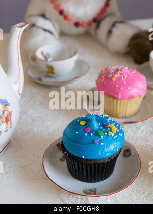 Stuffed Animal Tea Party, USA Stock Photo