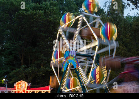 Victorian Gardens, Carnival Rides in Central Park, NYC Stock Photo