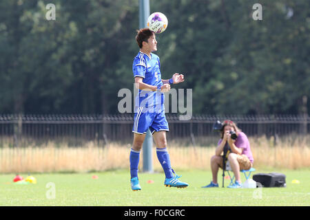 Nottingham, UK. 12th Aug, 2015. 2015 Cerebral Palsy World Games. Football Tournament Japan versus Netherlands. A header from Temma Inoue of Japan © Action Plus Sports/Alamy Live News Stock Photo