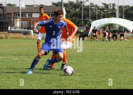 Nottingham, UK. 12th Aug, 2015. 2015 Cerebral Palsy World Games. Football Tournament Japan versus Netherlands. A sharp turn with the ball by Temma Inoue © Action Plus Sports/Alamy Live News Stock Photo