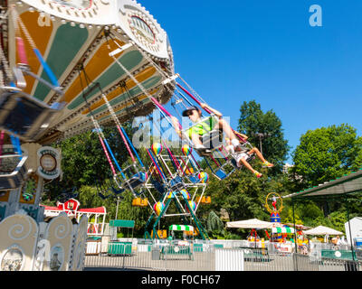 Victorian Gardens, Carnival in Central Park, NYC Stock Photo