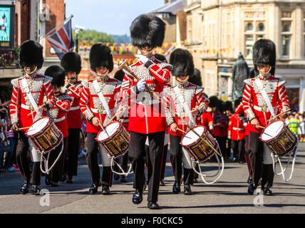 Changing of the guards at Windsor at Windsor Castle, Berkshire. Stock Photo