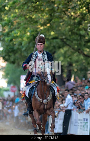 Sinjski Alkar during competition in Sinj, Croatia Stock Photo - Alamy