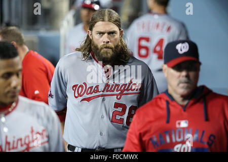 Jayson Werth of the Los Angeles Dodgers during batting practice before game  against the Arizona Diamondbacks at Dodger Stadium in Los Angeles, Calif  Stock Photo - Alamy