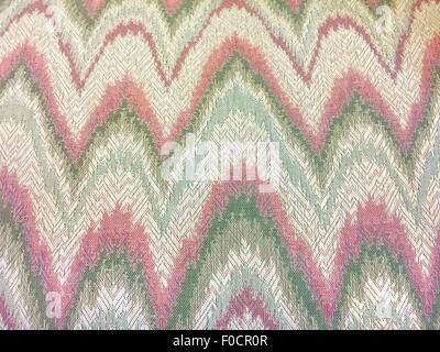 Abstract zigzag pattern for upholstery fabric. Stock Photo