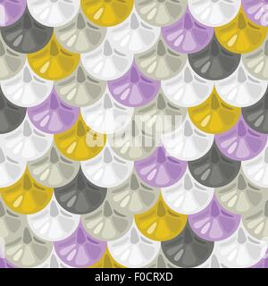 Seamless colorful river fish scales Stock Vector