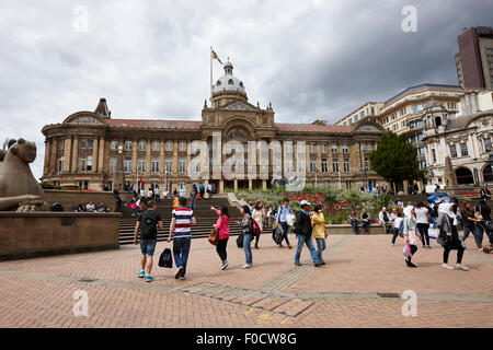 victoria square and Birmingham council house UK Stock Photo