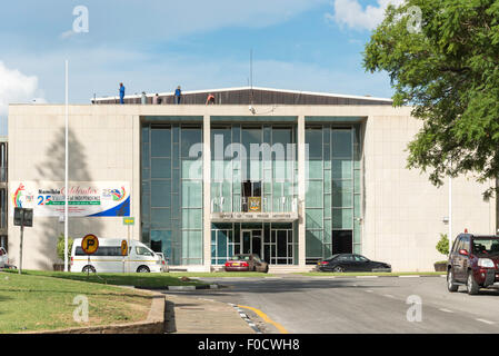 Office of The Prime Minister at Parliament Building, Robert Magabe Avenue, Windhoek (Windhuk), Khomas Region, Republic of Namibi Stock Photo