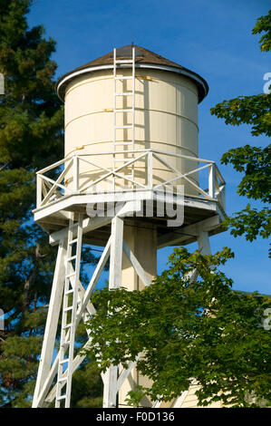 Water tower, Wells National Estuarine Research Reserve, Maine Stock Photo