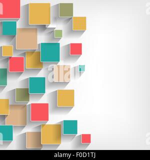 background with color squares Stock Vector