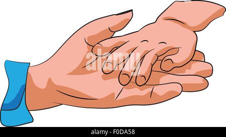 Hands holding Stock Vector