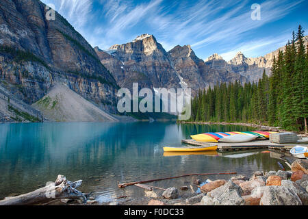 Moraine Lake, Banff National Park Alberta Canada Stock Photo