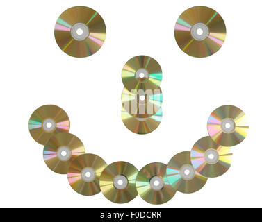 CD discs smile. Stock Photo
