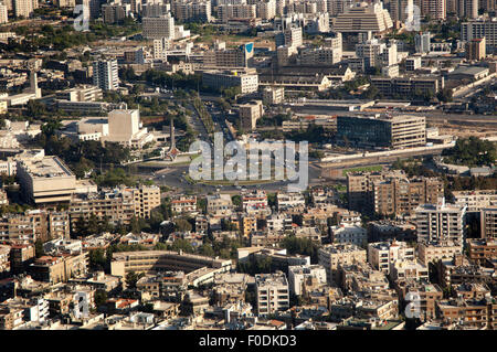 Damascus Aerial View Syria Stock Photo