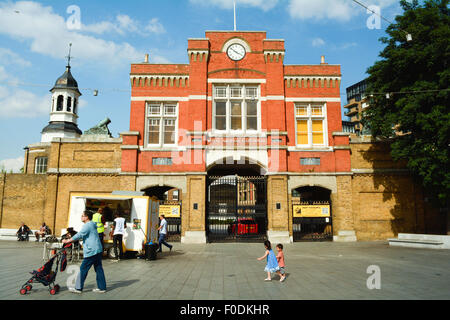 The Royal Arsenal Gatehouse and Woolwich Market, Woolwich, southeast London, UK Stock Photo