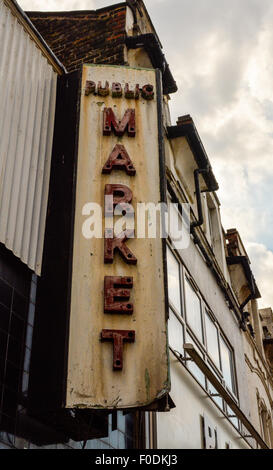 The Public Market in Woolwich in South East London Stock Photo