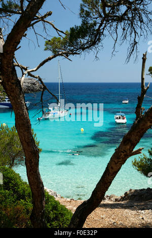 Cala en Turqueta, South West Coast, near Ciutadella, Menorca, Balearic Islands, Spain, Europe Stock Photo