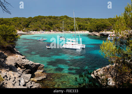 Cala en Turqueta, South West Coast, near Ciutadella, Menorca, Balearic Islands, Spain, Europe Stock Photo