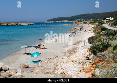 Platja de Sant Tomas (Sant Tomas beach), Sant Tomas, South Coast, Menorca, Balearic Islands, Spain, Europe Stock Photo